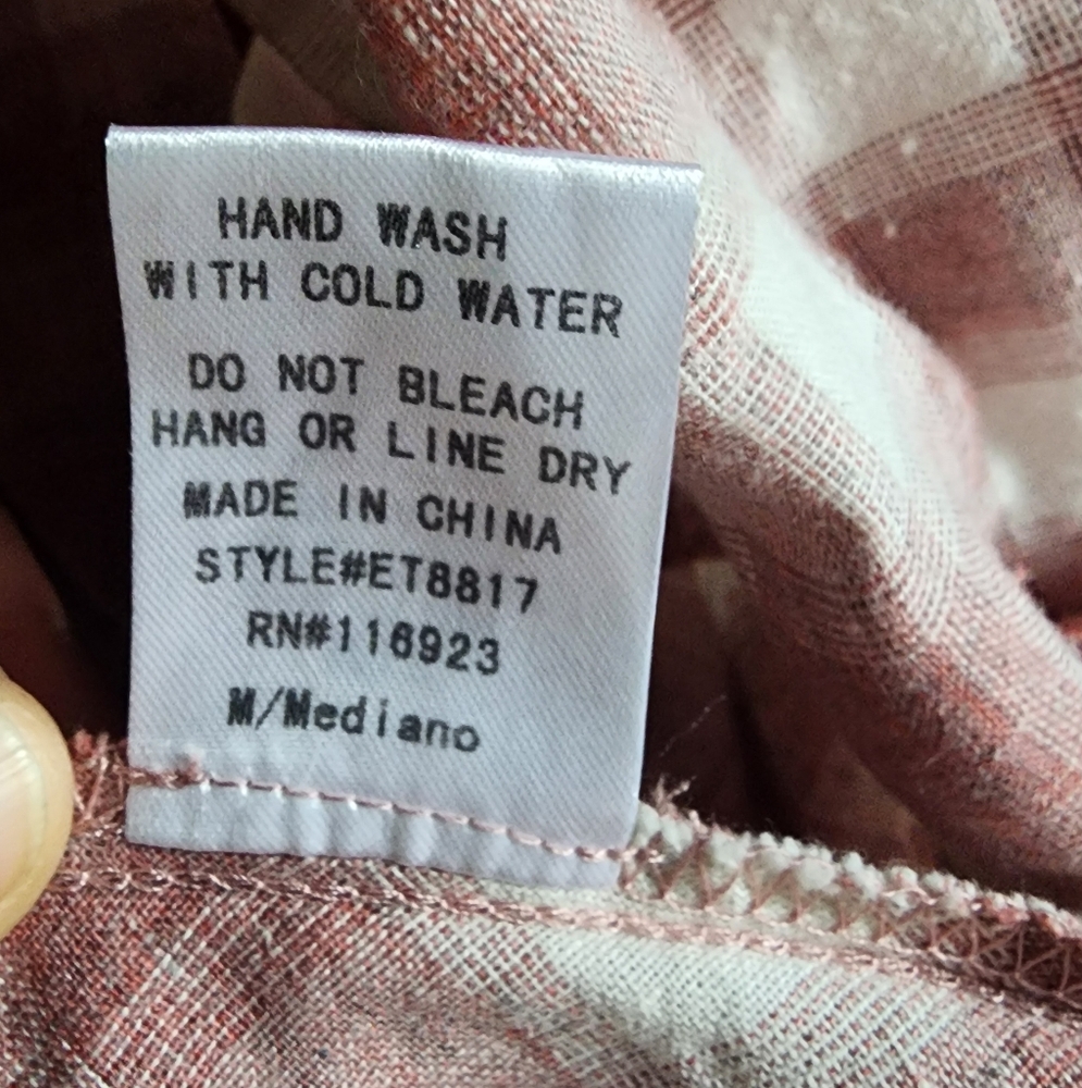 Easel Pink and White Plaid Sleeveless Top - Picture 5 of 8